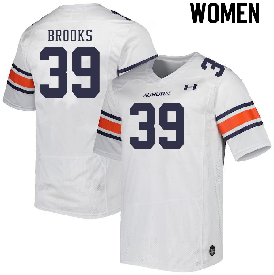 Women #39 Dylan Brooks Auburn Tigers College Football Jerseys Stitched-White
